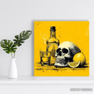 Tequila Skull Art