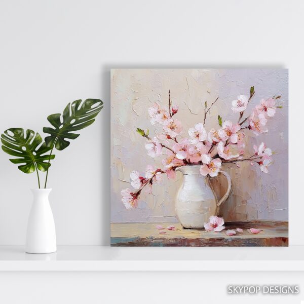 Cherry Blossom Vase Art