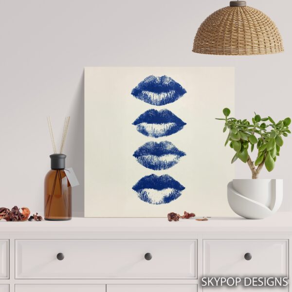 Blue Lips Art