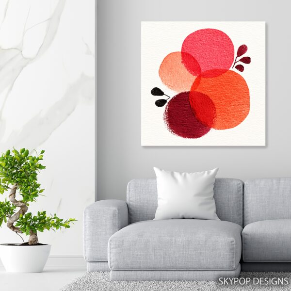Red Circles Art