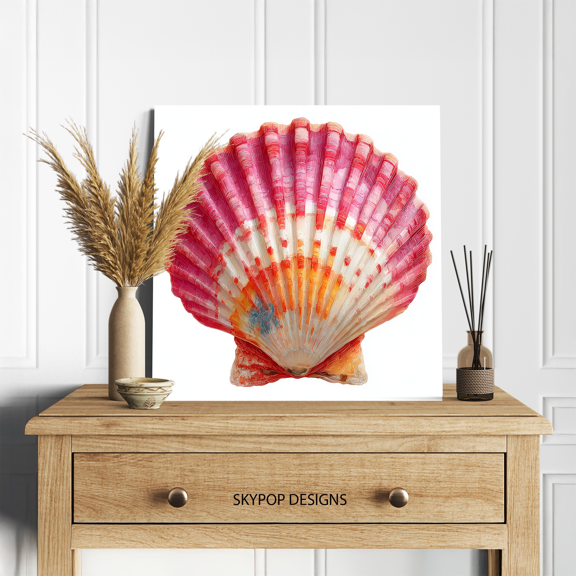 5.jpg Red Seashell Art