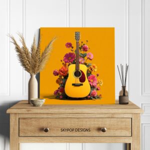 Guitar Flower Art