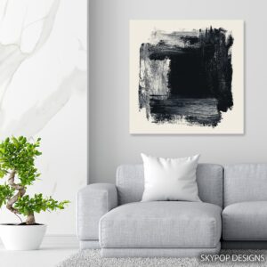 Black Brushstroke Art