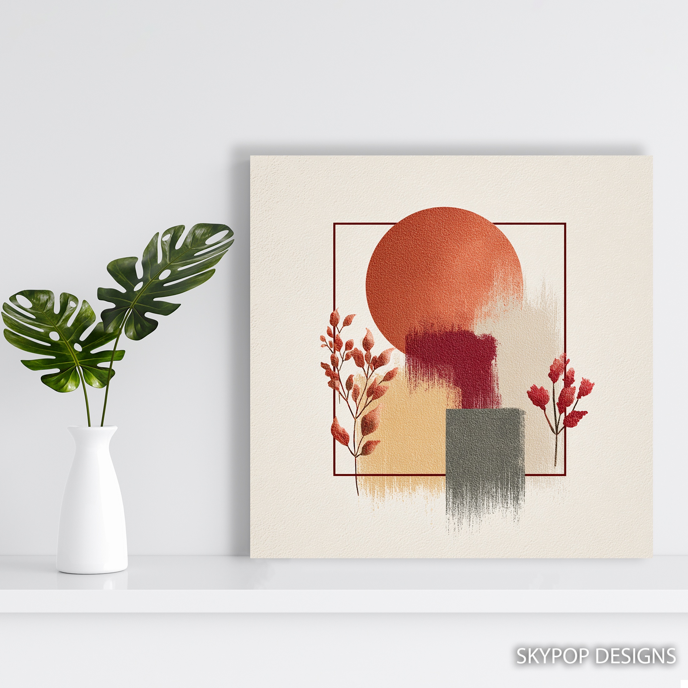 5.jpg Geometric Autumn Sunset Art
