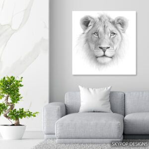 Lion Portrait Art