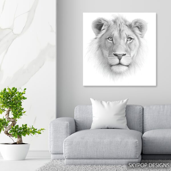 Lion Portrait Art