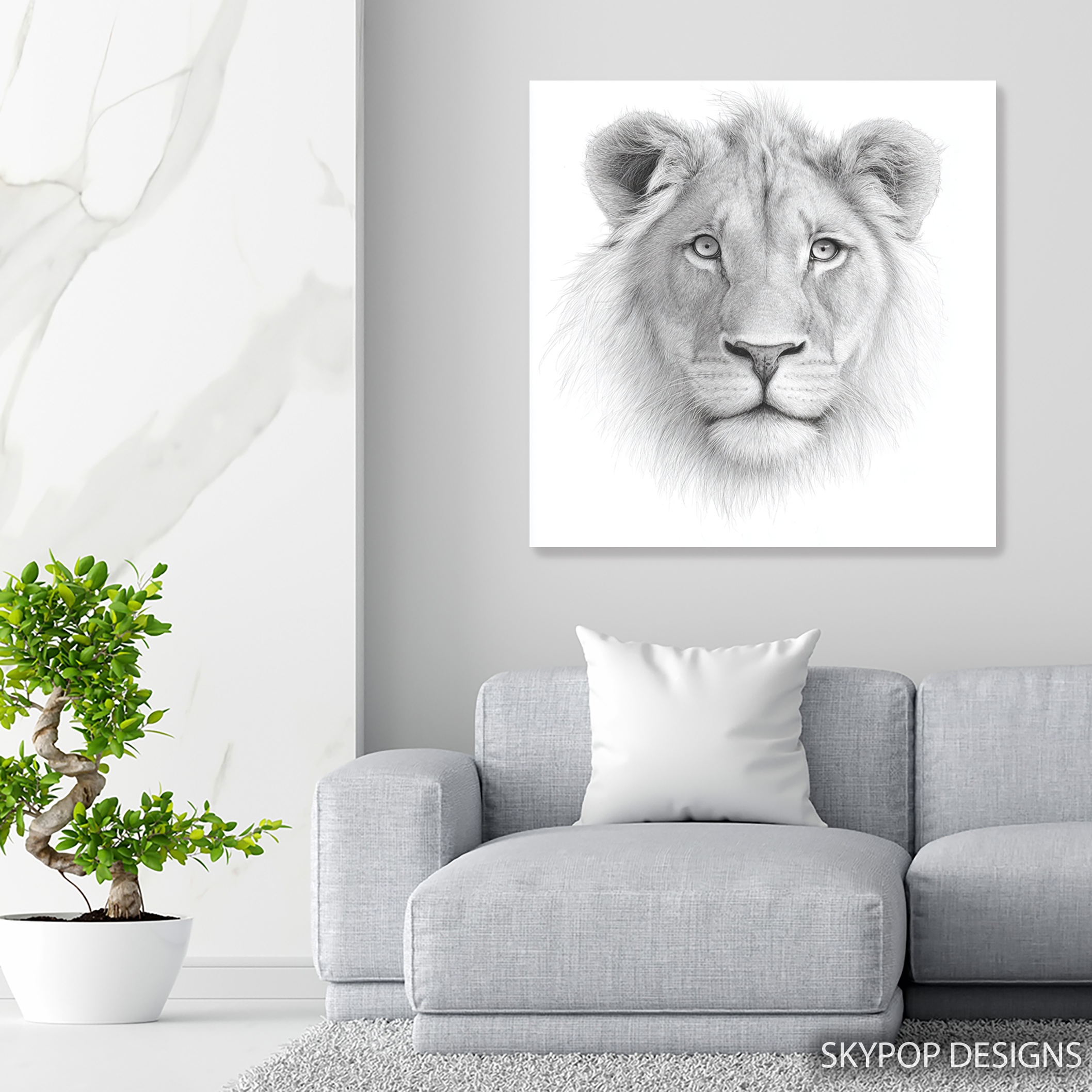 5.jpg Lion Portrait Art