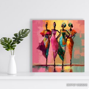 Vibrant African Women Art