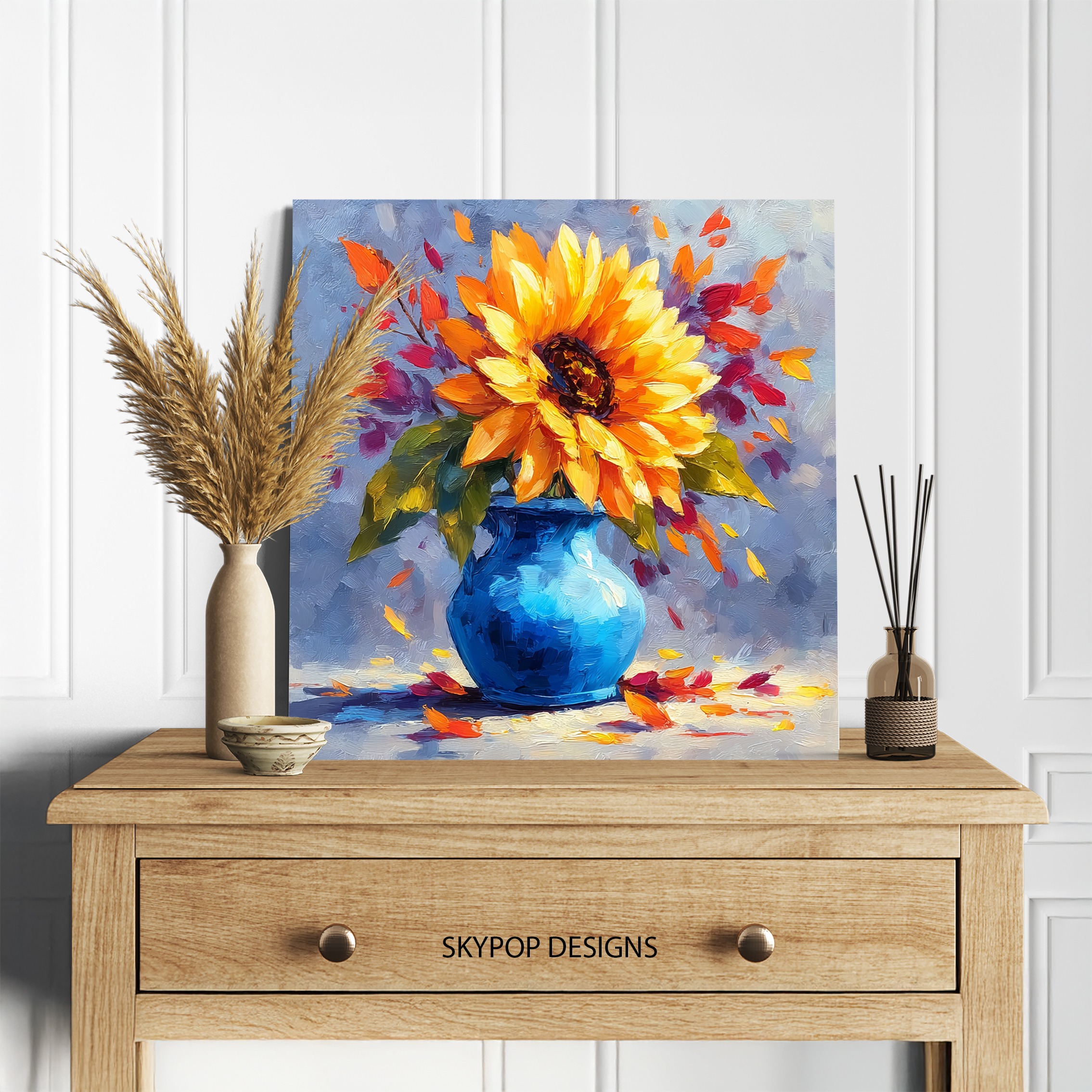 5.jpg Sunflower Vase Art