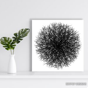 Intricate Branch Network Art