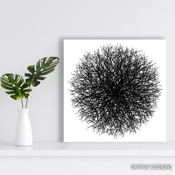 Intricate Branch Network Art