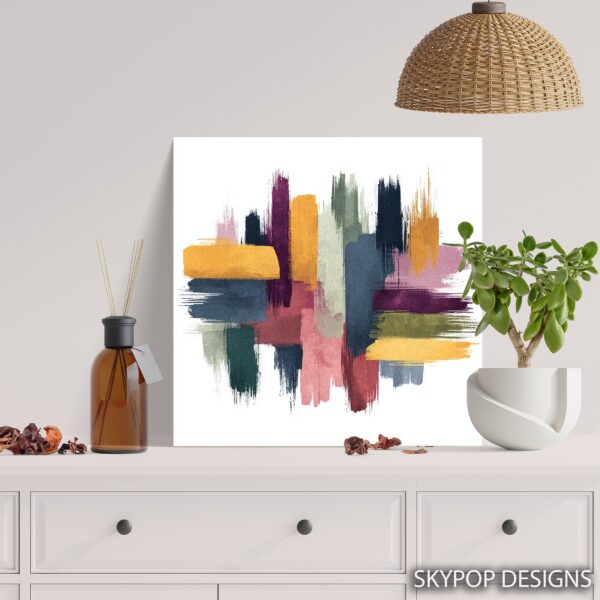 Vibrant Brushstroke Art