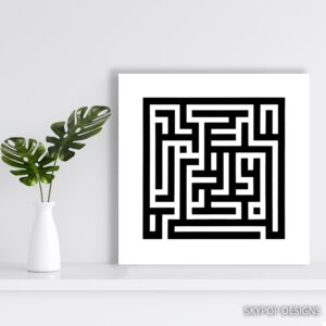 Geometric Maze Art
