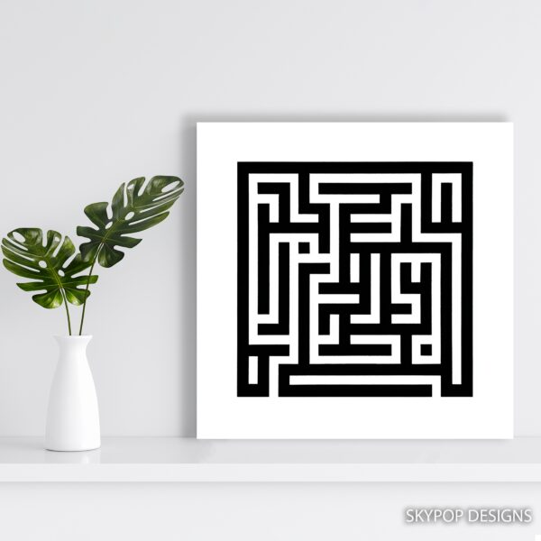 Geometric Maze Art