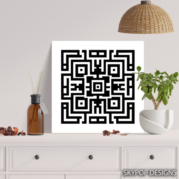Geometric Maze Art