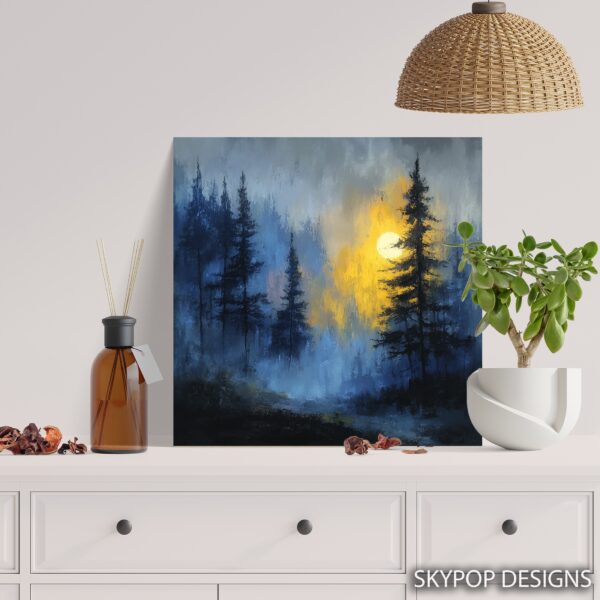 Moonlit Forest Art