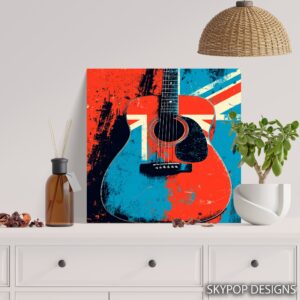British Rock Guitar Art