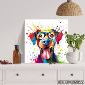 Colorful Dog Art