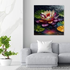 Water Lily Pond Art