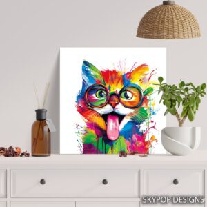 Colorful Cat Art