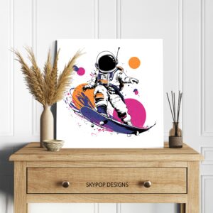 Astronaut Skater Art