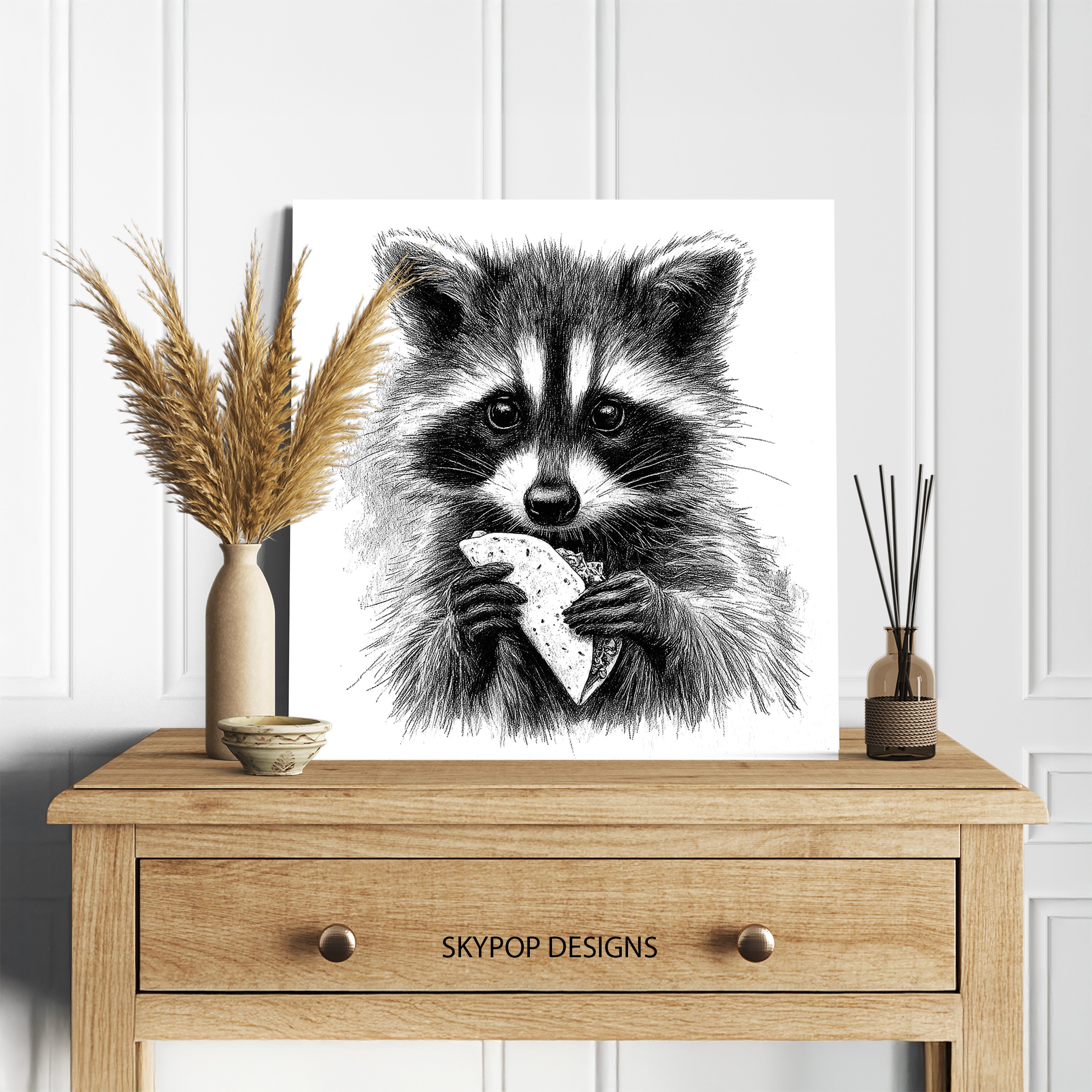5.jpg Raccoon Art