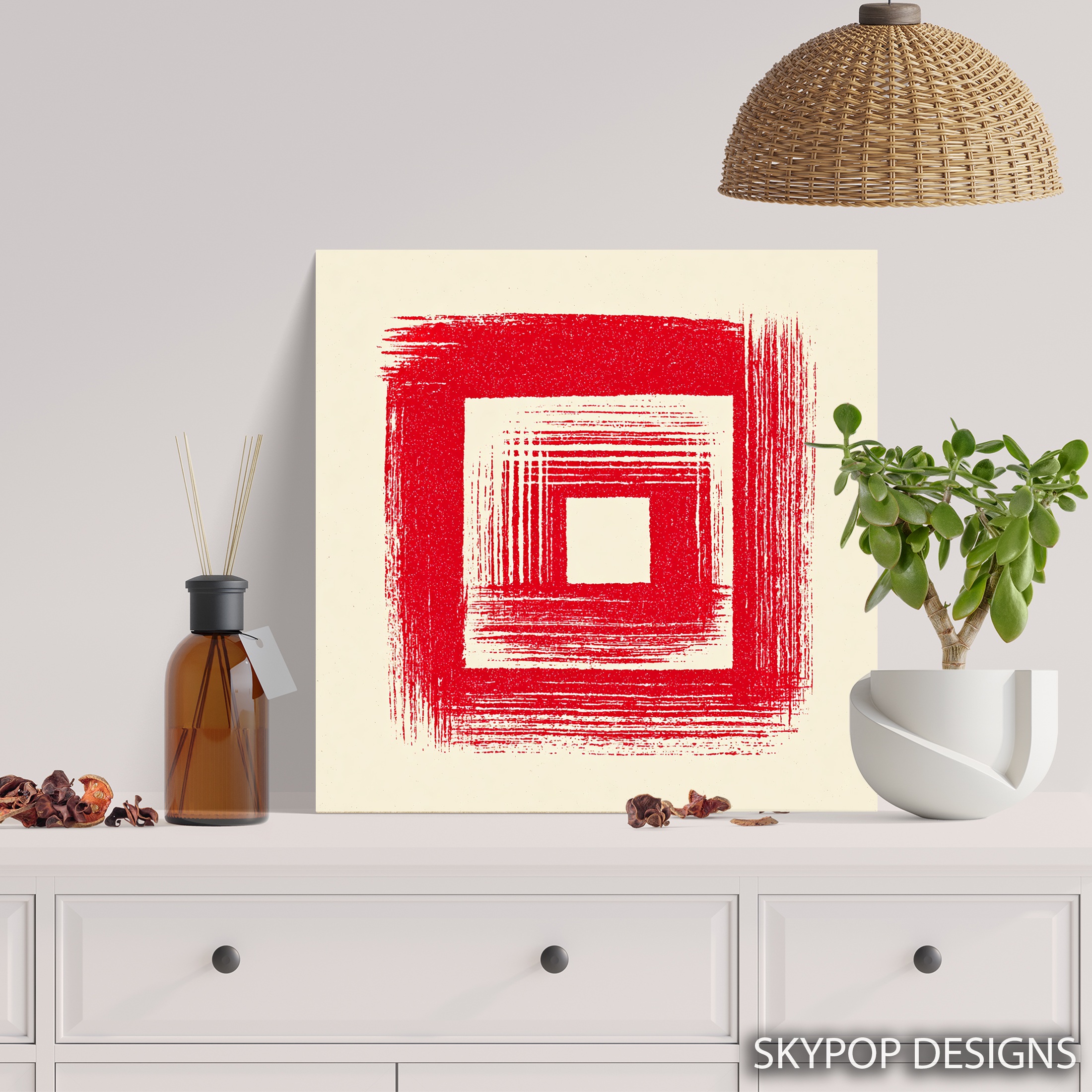 5.jpg Red Square Spiral Art