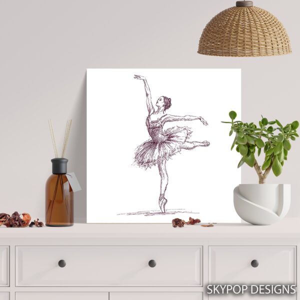 Ballerina Sketch Art