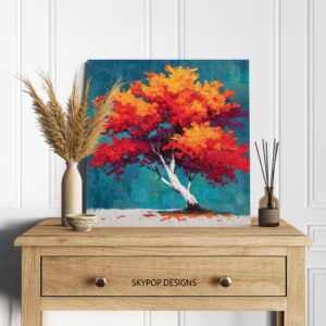 Autumn Blaze Tree Art