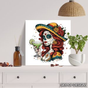 Day of the Dead Margarita Art