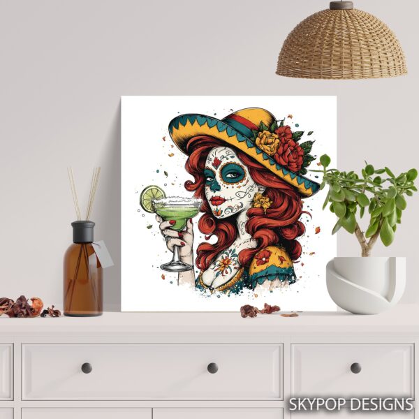 Day of the Dead Margarita Art