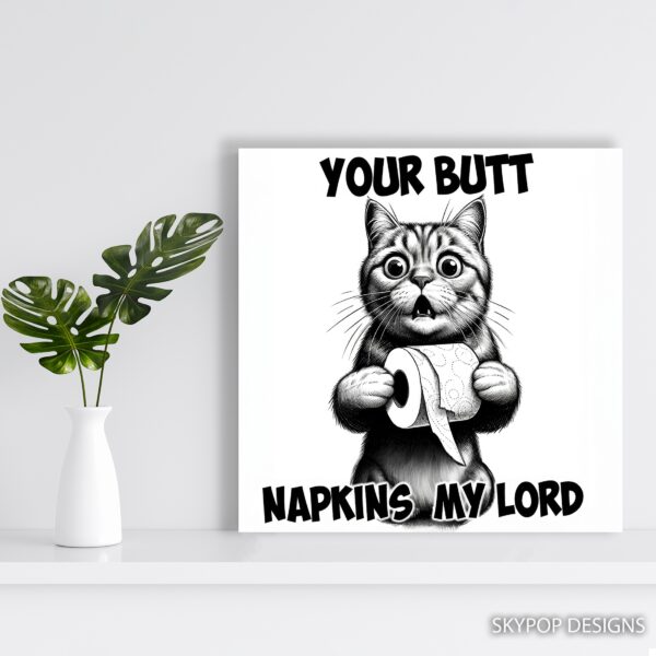 Cat Toilet Paper Art