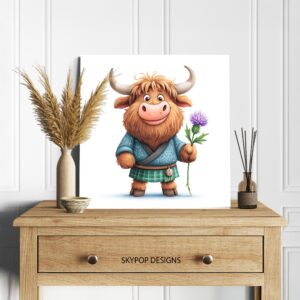 Highland Cow Art
