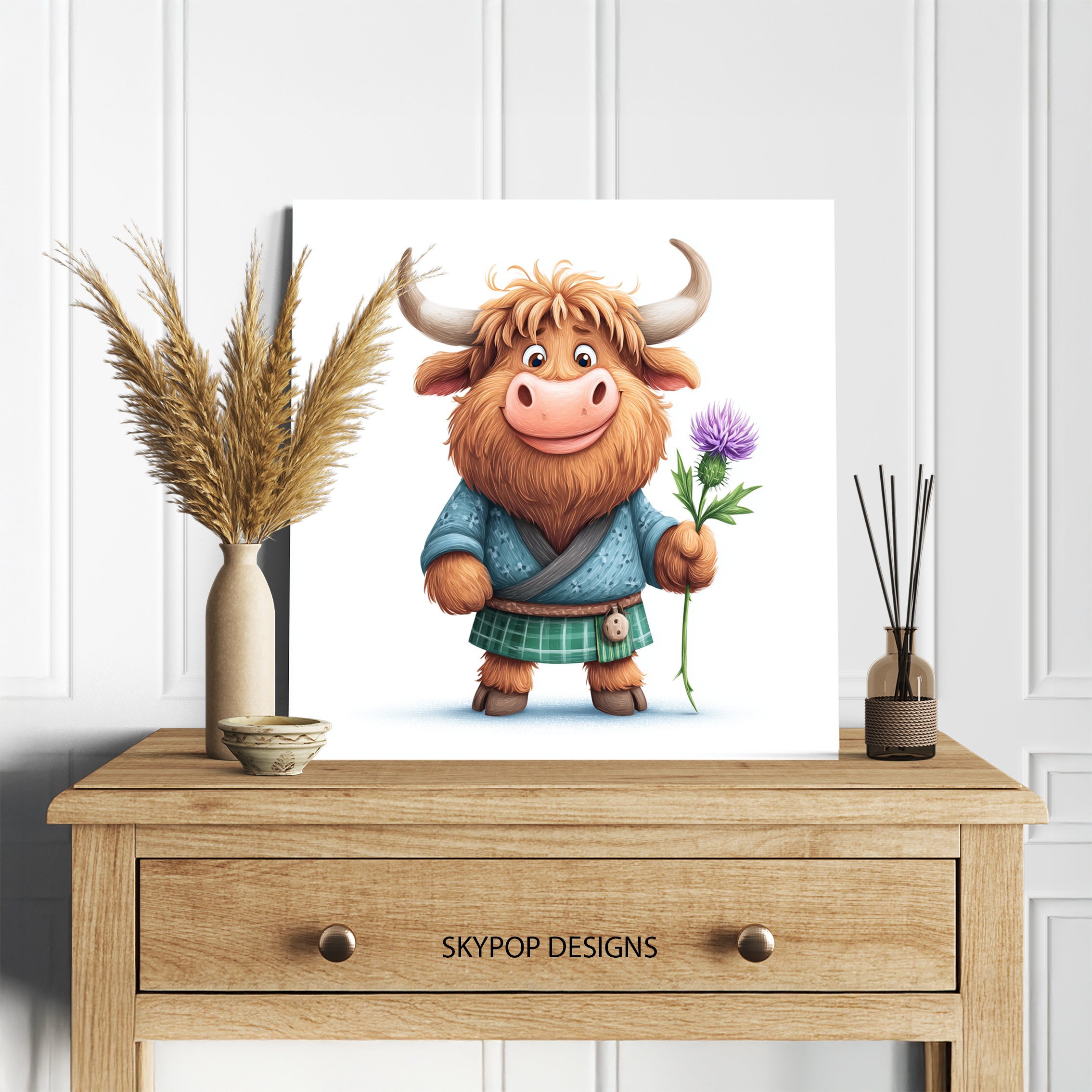 5.jpg Highland Cow Art