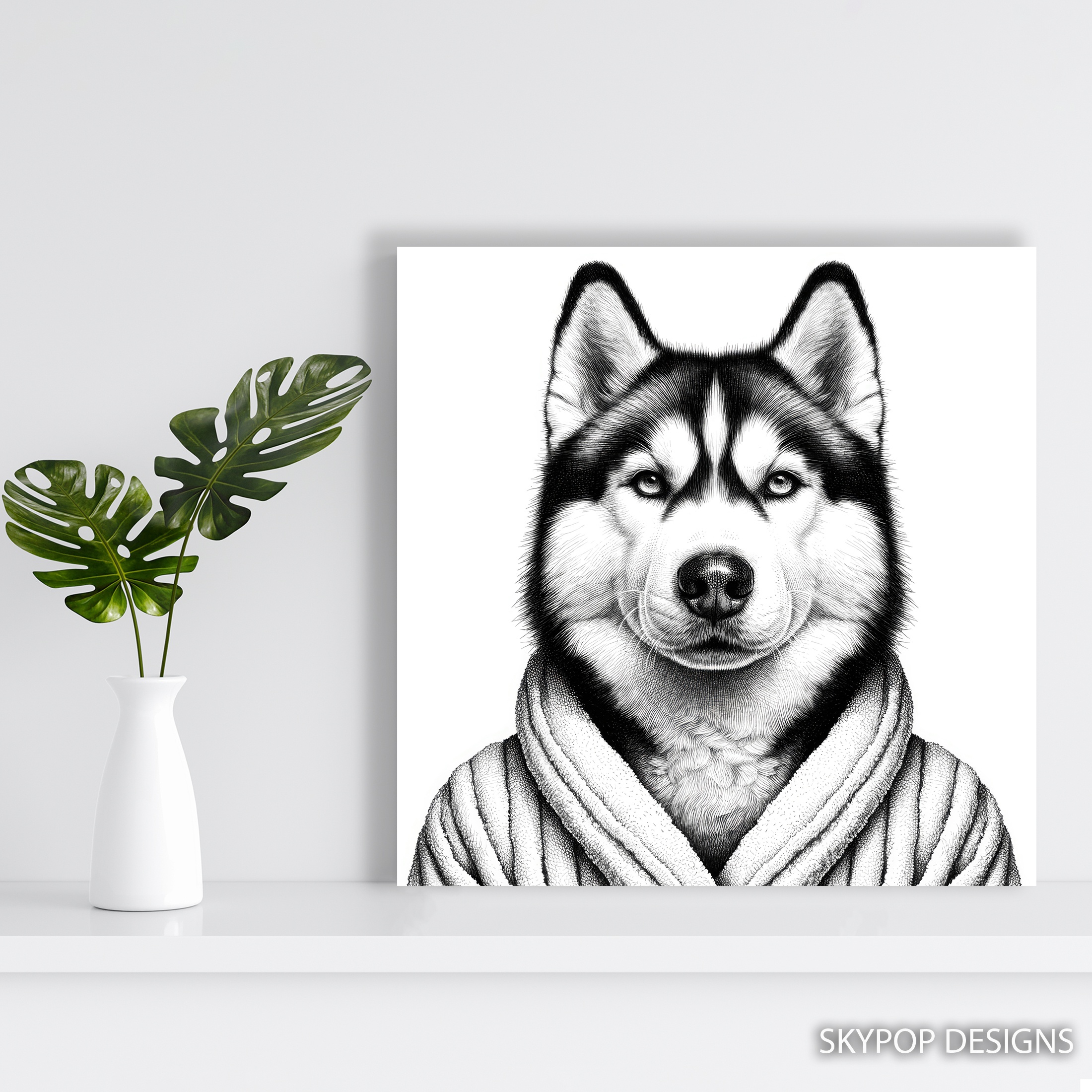 5.jpg Siberian Husky Art
