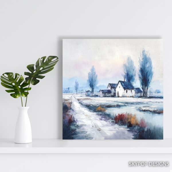 Winter Farmhouse Art