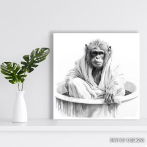 Chimpanzee Spa Art