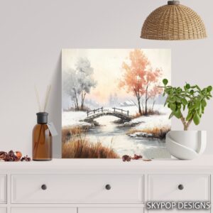 Winter Bridge Art