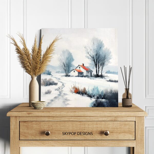 Winter Farmhouse Art