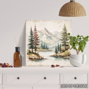 Mountain Lake Serenity Art