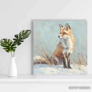 Fox Winter Art