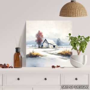 Winter Barn Art