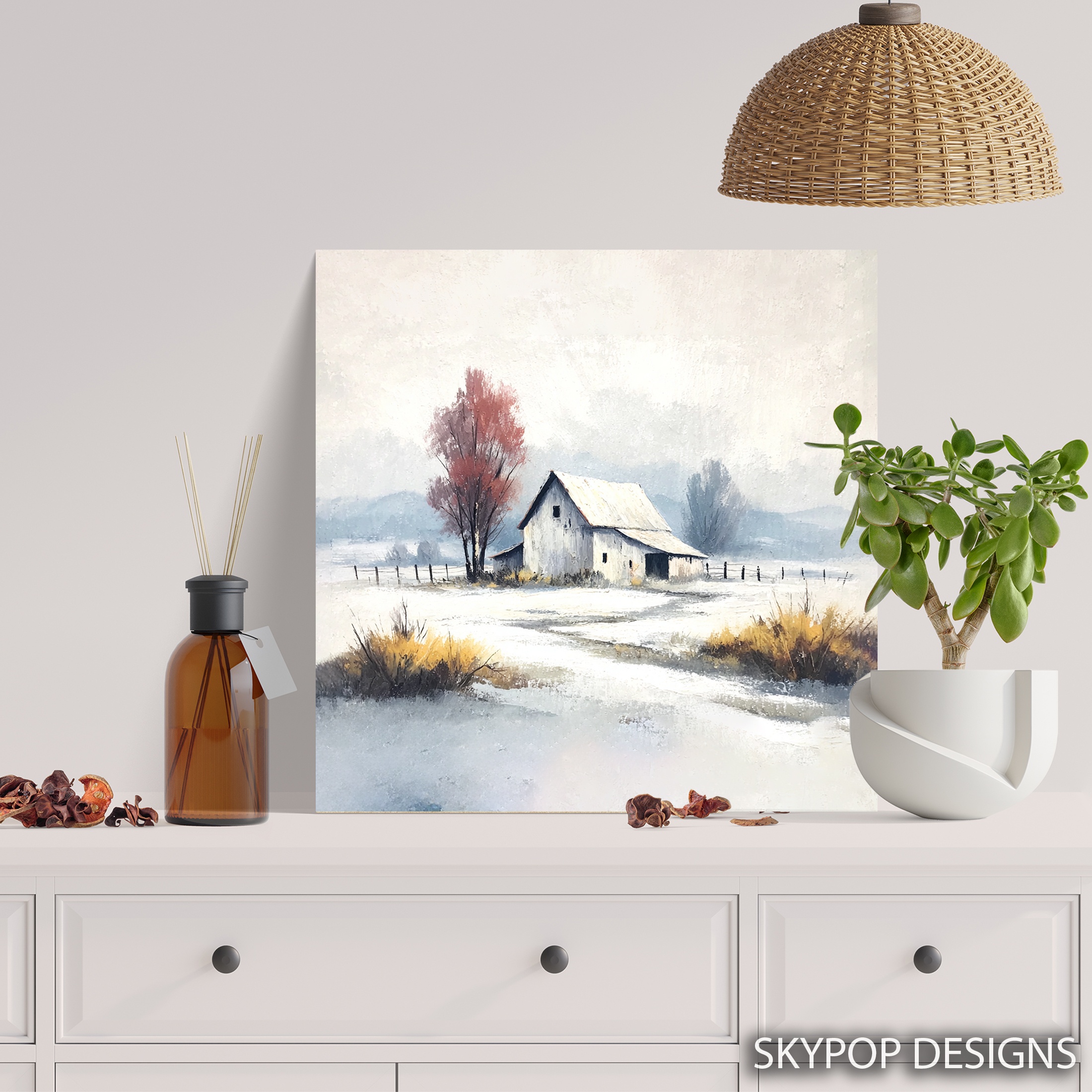 5.jpg Winter Barn Art