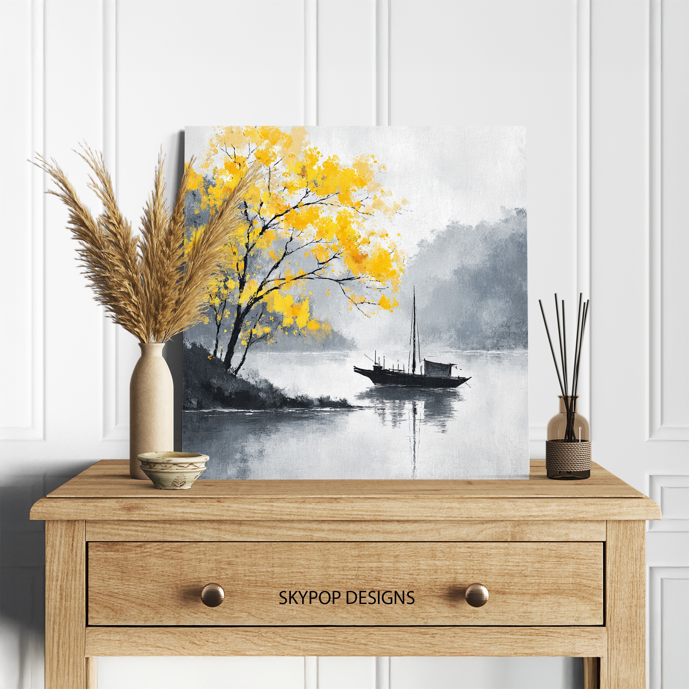 5.jpg Yellow Tree Lake Art