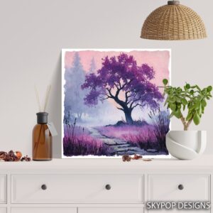 Purple Tree Art