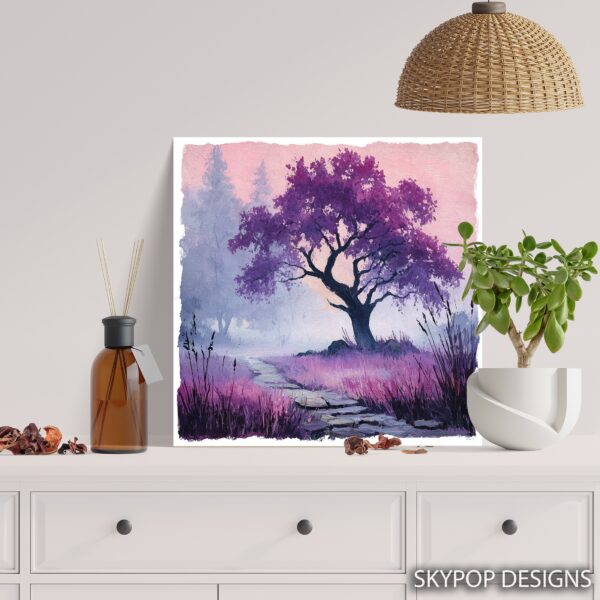 Purple Tree Art