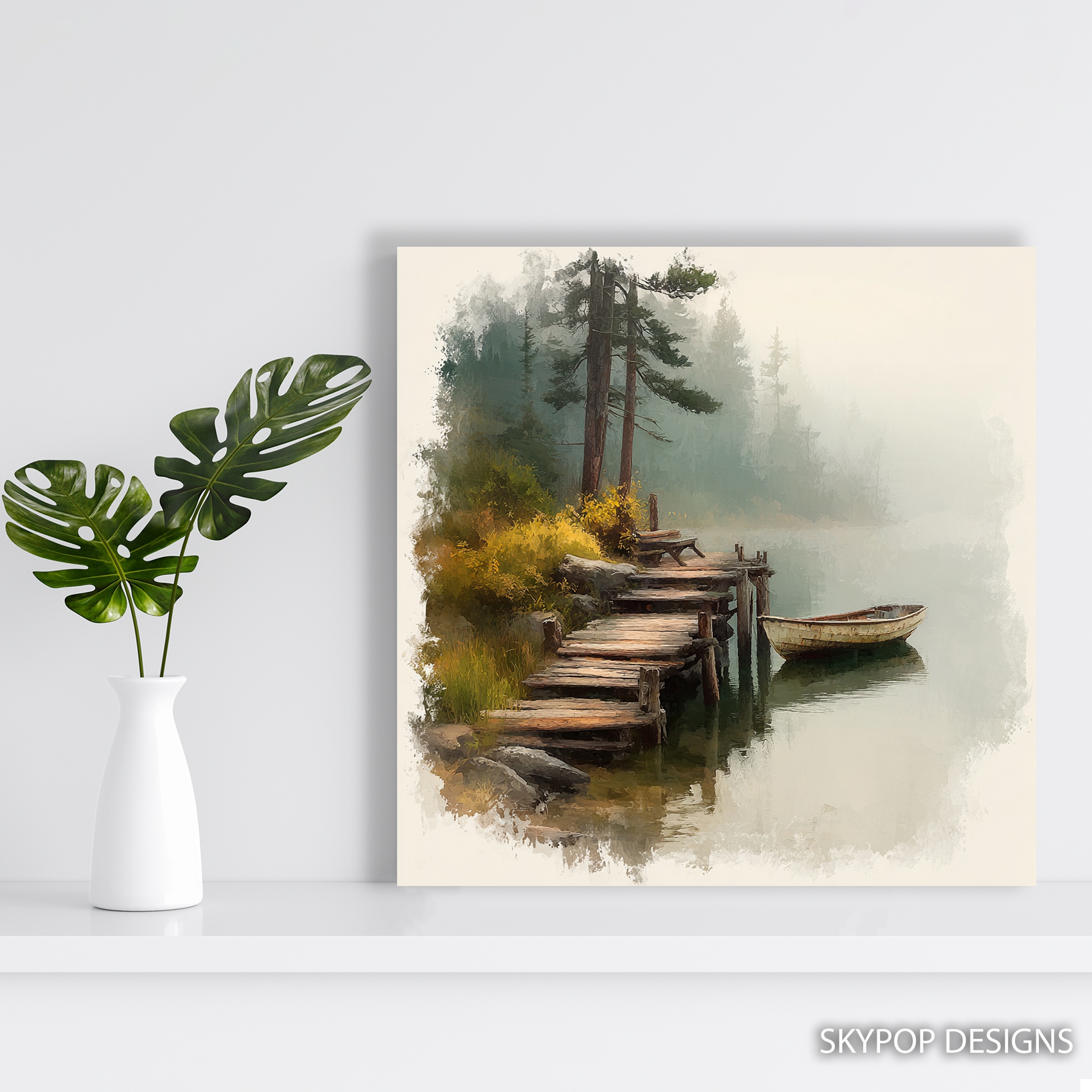 5.jpg Misty Lake Dock Art