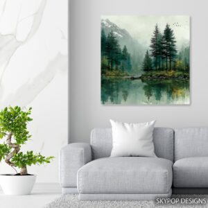 Forest Lake Bird Art