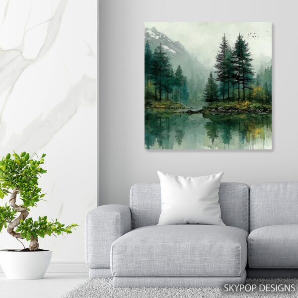 Forest Lake Bird Art