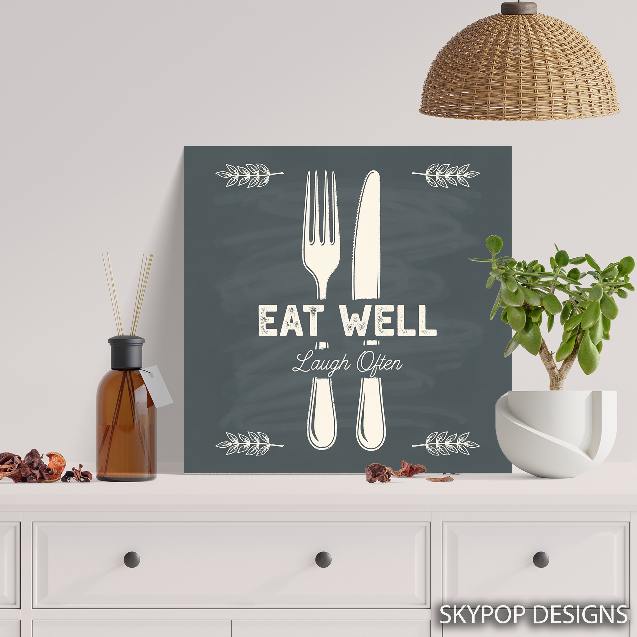 5.jpg Eat Well Laugh Often Art